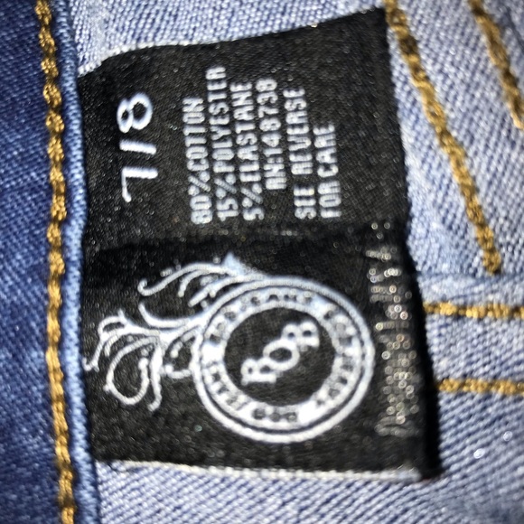 High Waist Medium Wash Jean Shorts - Picture 3 of 3